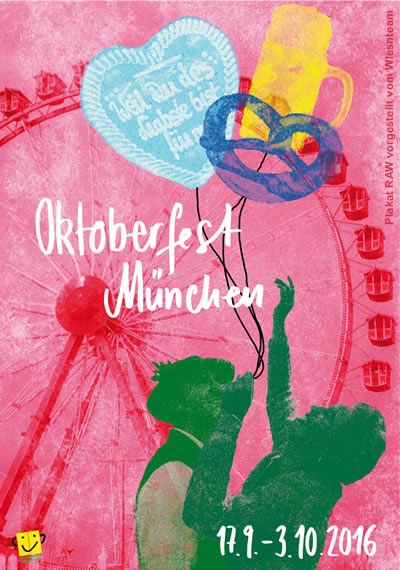 Oktoberfestplakat - Wiesnplakat zum Oktoberfest München (RAW)