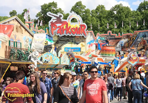 Münchner Frühlingsfest - Volksfest München auf der Theresienwiese
